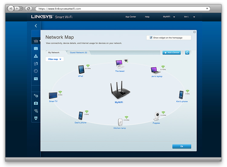 Smart Wi-Fi with Network Map