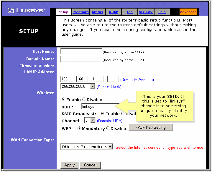 Linksys Official Support Changing The Wireless Networks Name Ssid