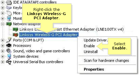 Drivers select wireless port devices adapter