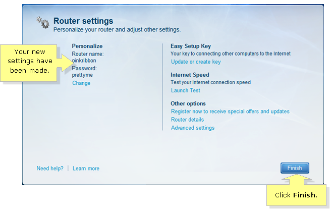 linksys router password change