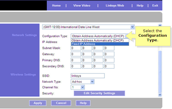 Linksys Ip Address >> Linksys Official Support Configuring The Ip Address Of The Linksys Ip Address >> Linksys Official Support Configuring The Ip Address Of The