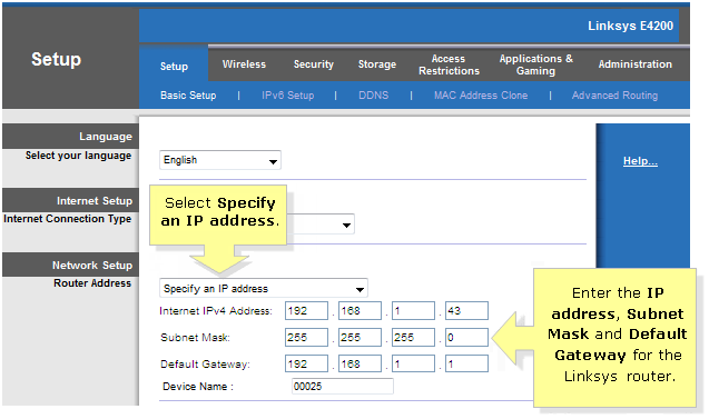 setup linksys e1200 as wireless access point