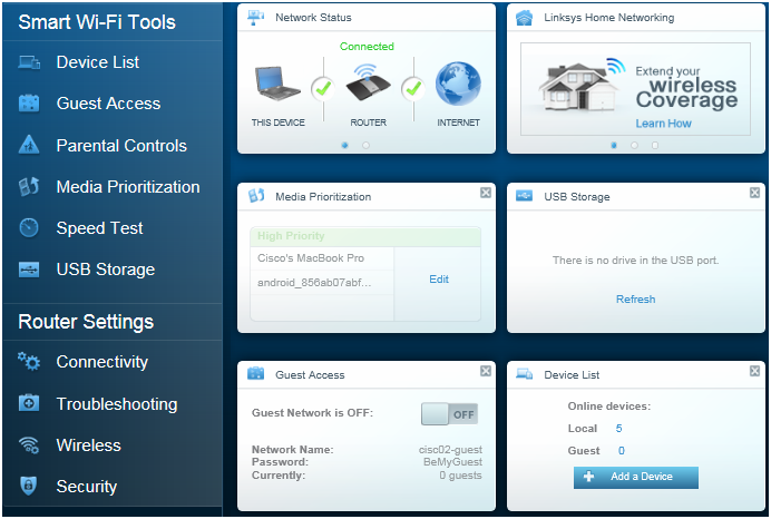 How to bypass linksys smart wifi setup