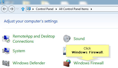 disable firewall win 8