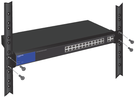 Linksys Official Support Rack Mounting The Linksys Smart Gigabit