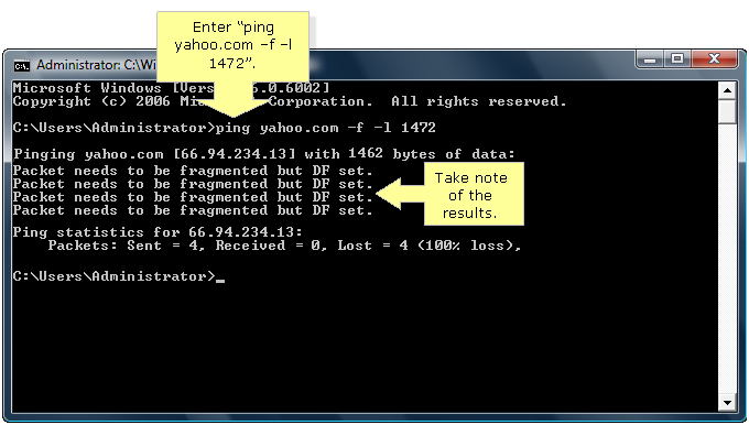 Linksys Official Support Determining And Setting Up The Correct MTU Size