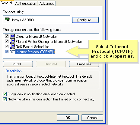 Internet Limited Or No Connectivity Vista