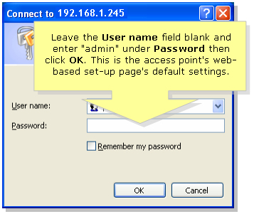 Linksys wap54g default password