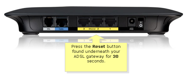 resetting linksys router