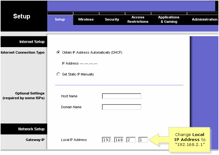 Linksys Ip Address >> Linksys Official Support Changing The Linksys Cable Gateway S Lan Linksys Ip Address >> Linksys Official Support Changing The Linksys Cable Gateway S Lan