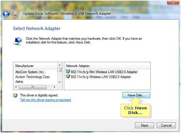 How To Install A Network Adapter Windows Vista