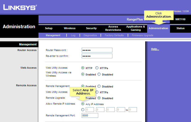 Linksys Ip Address >> Linksys Official Support Allow Remote Ip Address Linksys Ip Address >> Linksys Official Support Allow Remote Ip Address