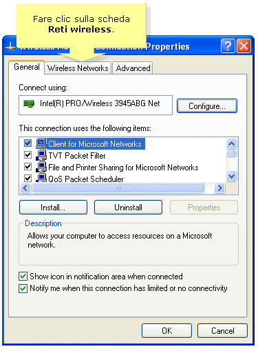 Windows Vista Connessione Wifi